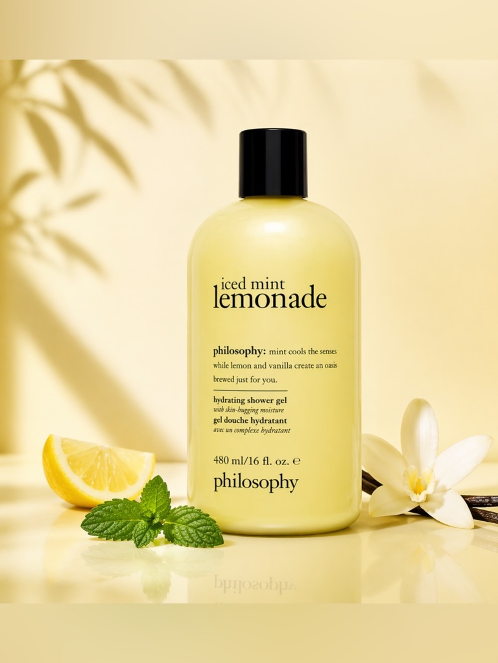 Philosophy Hydrating Shower Gel - Iced Mint Lemonade - Large 16oz